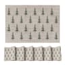 Artoid Mode vinyl Christmas placemats, set of 6, 12 x 18 in
