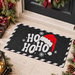 Breling Ho Ho Ho black coir Christmas doormat