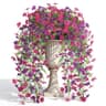 Der Rose artificial cascading hanging flowers, 4 pcs, 29.5 in, UV resistant
