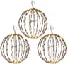 Elf Logic 16 in outdoor LED Christmas light balls, 3 pack