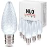 Holiday Lighting Outlet faceted C9 LED bulbs, cool white, 25 pack