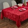 Kadut Christmas tablecloth, 70 x 120 in, poinsettia, heavy duty