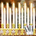 YAUNGEL window candles, 12 pack, timer and remote