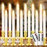 YAUNGEL window candles, 12 pack, timer and remote