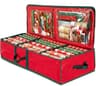 ZOBER gift wrap organizer, fits 40 in rolls, 24 rolls, ribbon pockets