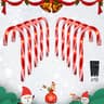 PerPaiMe candy cane pathway lights, 10 in, set of 10