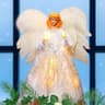 Outus angel tree topper with LED light, 12 in, battery box
