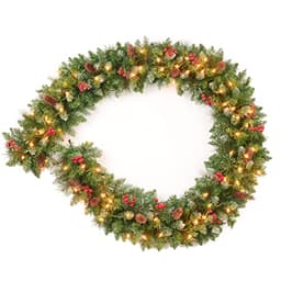Amaoasis pre-lit garland, 9 ft, 70 lights, plug-in