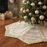 Valery Madelyn white and gold tree skirt, 48 in