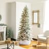 Glitzhome white wooden tree collar, 22 in