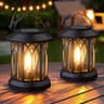 SIMLIX hanging solar lanterns, 2 pack, IP65, 12 to 15 hours