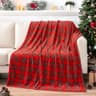 HunnmingRe Stewart tartan flannel throw, 50 x 60 in, double sided