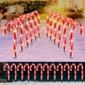 Candy cane pathway markers, 20 in, 12 pack, connectable