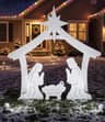 FrontYard Originals all-weather Holy Family nativity, 4 ft