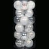 Sea Team clear ornaments, 24 pack, 70 mm, ribbons included