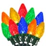 C7 LED vintage Christmas lights, 25 ft, 25 shatterproof multicolor strawberry bulbs