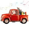 Lighted red truck musical snow globe, 11.3 in