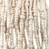 Wood bead garland, natural, 48 ft