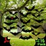 LCHUANG hanging bats, 16 pack, 5 sizes, glowing eyes, waterproof