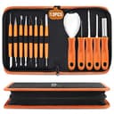 CHRYZTAL pumpkin carving kit, 13 pieces, with case
