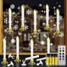 Kithouse window candles, 10 set, timer, batteries included