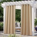NICETOWN outdoor curtain, 52 x 95 in, waterproof, rustproof grommets