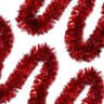 Ohiyoo tinsel garland, red, 3.54 in x 50 ft