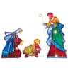 Lighted outdoor mosaic nativity scene, 3 pieces