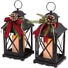 Orchid & Ivy lighted holiday lanterns, 11 in, set of 2, timer