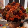 HIFORESTAR artificial fall mums, 12 bundles, UV resistant
