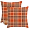 Fall buffalo plaid pillow covers, outdoor waterproof, 18 x 18 in, set of 2