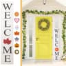 ALBEN interchangeable welcome sign, 5 ft, 8 seasonal tiles