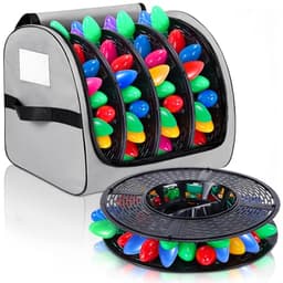Light storage bag with 4 reels, 500 ft capacity, 600D Oxford