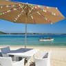 Patio umbrella lights, 8 ribs, 104 LED, remote and timer