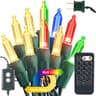 Brizled color changing Christmas lights, 33 ft, 100 LED, 12 modes