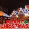 Fovths giant Merry Christmas letter yard signs, 18 in letters, with stakes