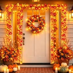 Runleo maple leaf string lights, 10 ft, 20 LED