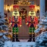 Lighted nutcrackers, 61 in, 2 pack, stakes and zip ties