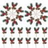 YGbridge Christmas floral picks with pine cones, 30 pieces