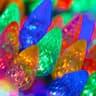 Wintergreen Lighting C6 LED string, 70 bulbs, multicolor