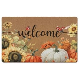 XLDLIOO pumpkin mat, 30 x 17 in, artificial coir