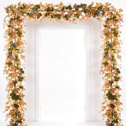 Lvydec maple leaf garland, 2 pack, 6.5 ft each, unlit