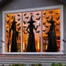 Extra large witch window clings, 33 in silhouette decals