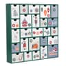 FOIMAS wooden advent calendar, 25 drawers, 13 x 13 x 2.2 in, refillable