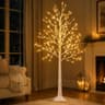 UMEUC birch tree with lights, 5 ft, 96 LED