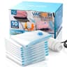 XXL jumbo vacuum storage bags, 47.2 x 35 in, 10 pack, electric pump