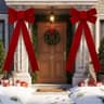 Janinka giant Christmas velvet bows, 2 pieces, 32 x 71 in, burgundy
