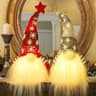 Juegoal lighted Christmas gnome, 15 in, battery, set of 2