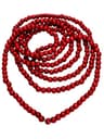 WILLBOND wood bead garland, red, 16 ft
