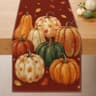 Ditother fall table runner, 13 x 72 in, pumpkins
